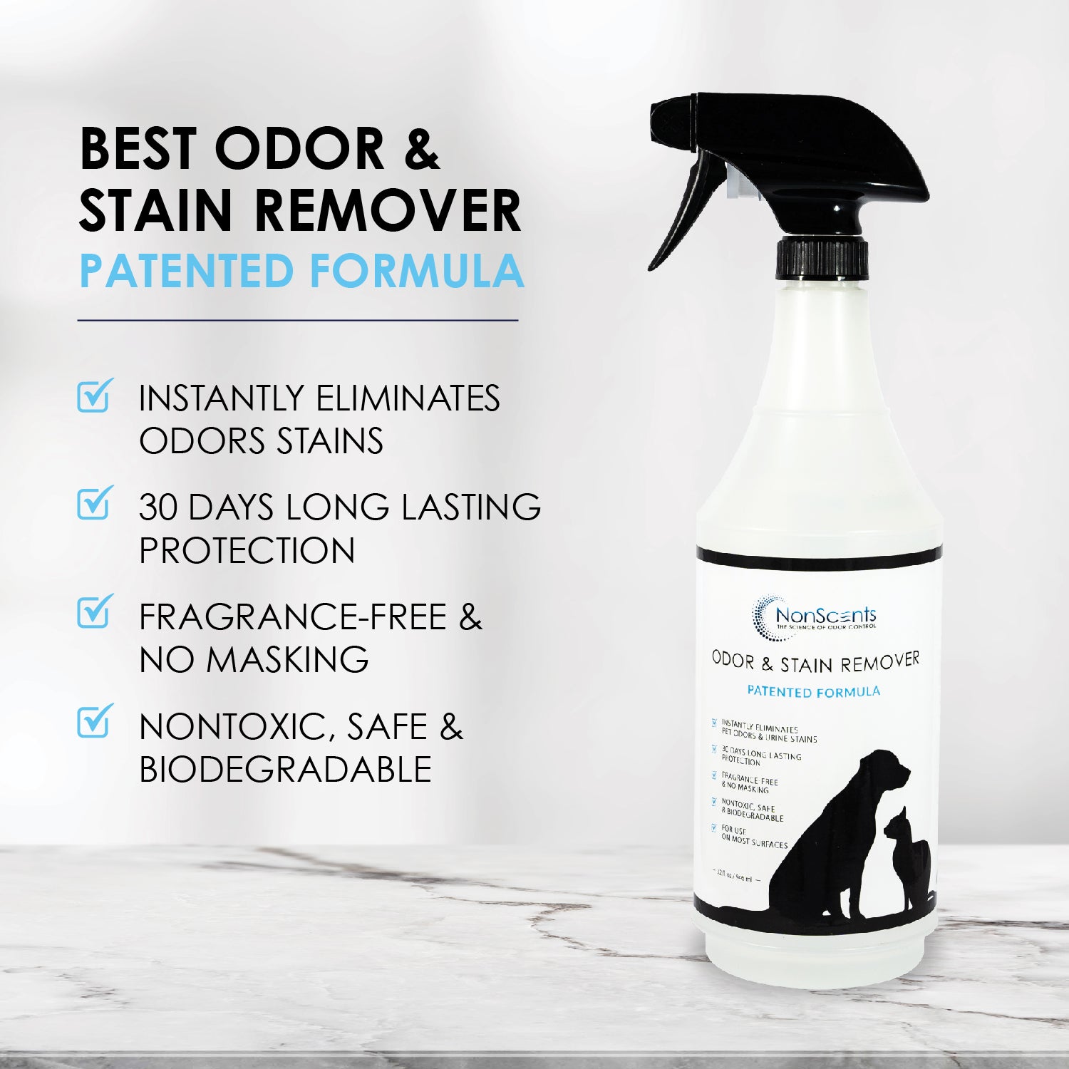 Nonscents pet odor remover spray hot sale